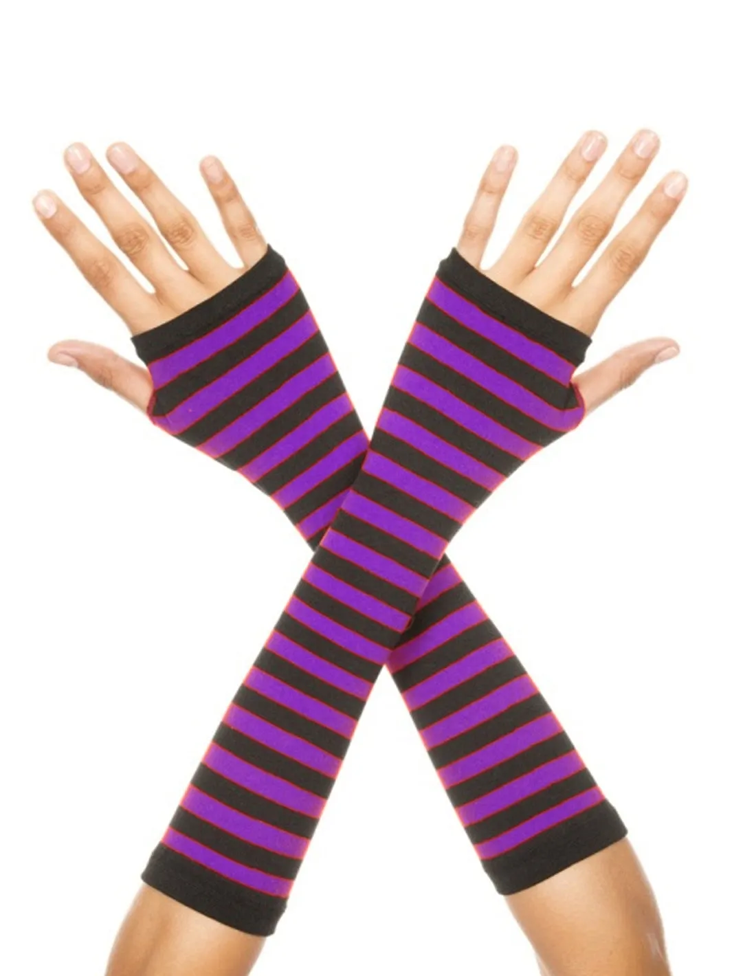 ARM WARMERS - PURPLE & BLACK