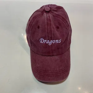 Dragons Embroidered Maroon Cap