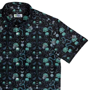 Episodic Serpent Garden Blue Button Up Shirt