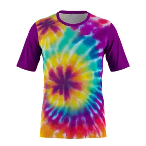 FMR Men's Tie-dye Short Sleeve Running Shirt