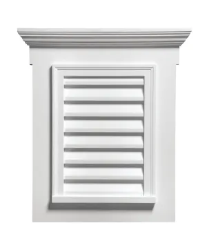 Functional Louver Vertical with Flat Trim and Crosshead