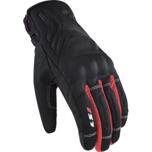 LS2 Jet 2 Mens Gloves Black Red - Motorcycle Gloves