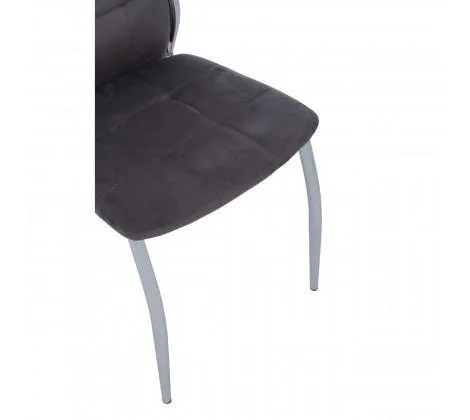 Mink Velvet High Back Dining Chair