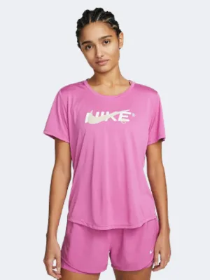 Nike Dri-Fit One Hybrid Grx  Women Training T-Shirt Pink